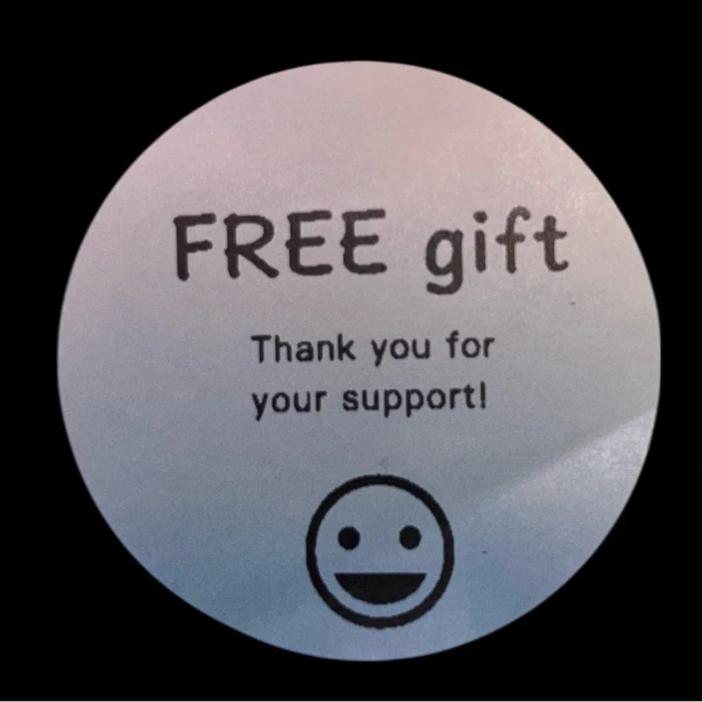 STICKERS FREE gift 100- 2” round stickers. PICK YOUR COLOR  Can do any pattern.